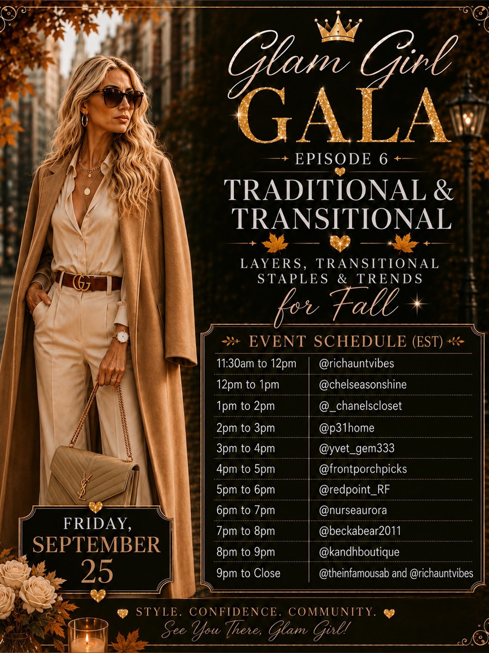 Glam Girl Gala ✨ Friday, September 25th! ✨ 
🎉🇺🇲🛍 - Picture 3 of 12